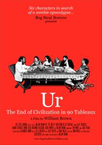 The red poster for Ur: The End of Civilization in 90 Tableux